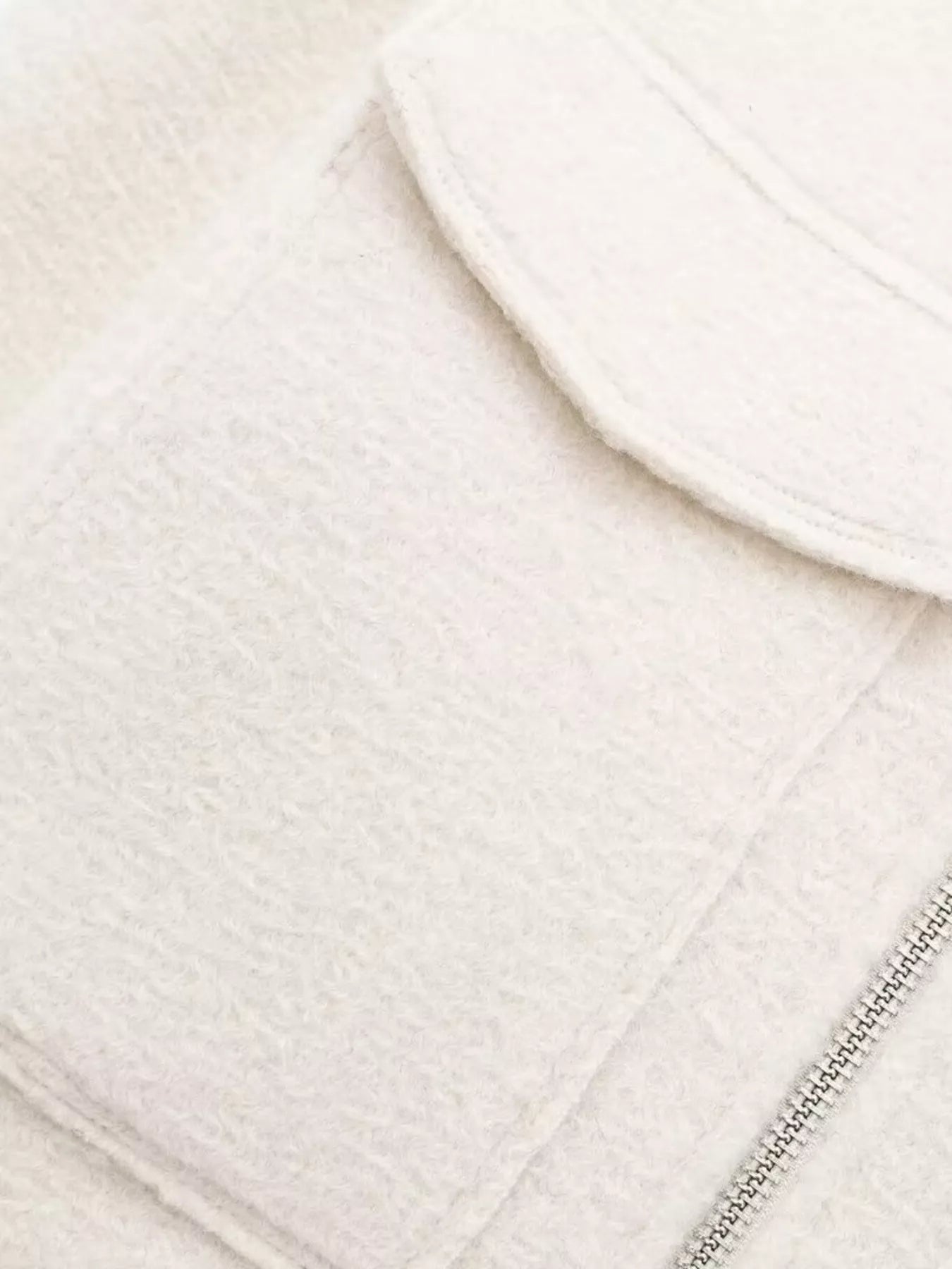 Zip Up Cropped Jacket - FLORENTINE IRIS